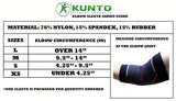 Kunto Fitness Elbow Brace Compression Support Sleeve for Tendonitis, Tennis Elbow, Golf Elbow Treatment - Reduce Joint Pain During Any Activity!