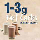 Atkins Gluten Free Protein-Rich Shake, Milk Chocolate Delight, Keto Friendly, 12 Count