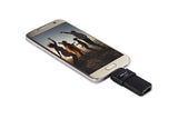 PNY Duo Link OTG 128GB Micro USB Drive, Up to 130MB/S – P-FD128OTGSLMB-GE
