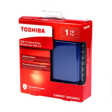 Toshiba Canvio Advance 1TB Portable External Hard Drive USB 3.0, Blue (HDTC910XL3AA)