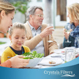 Crystala Filters Compatible with GE XWF Water Filter, Replacement for GE SmartWater Refrigerator Water Filter, (2 PACK)