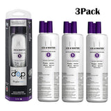 Refrigerator Water Filter 1 Cap Compatible with Whirlрооl EDR1RXD1 W10295370A W10295370 3 Pack