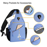 MOSISO Sling Backpack, Multipurpose Crossbody Shoulder Bag Travel Hiking Daypack