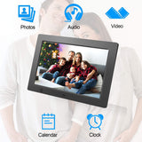 Flyamapirit Digital Picture Frame 8 inch Electronic Digital Photo Frame with High Resolution 1024x768 IPS LCD and Motion Sensor