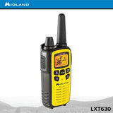 Midland - LXT630VP3, 36 Channel FRS Two-Way Radio - Up to 30 Mile Range Walkie Talkie, 121 Privacy Codes,  (Pair Pack) (Yellow/Black)