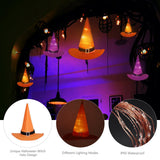 Halloween Decorations 6Pcs Witchs Hat Decor Light 33ft String Lights