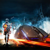 VicTsing Wireless Gaming Mouse with Unique Silent Click, Breathing Backlit, 2 Programmable Side Buttons, 2400 DPI, Ergonomic Grips- Black