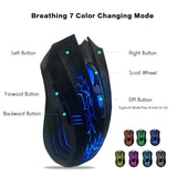 HAVIT Gaming Keyboard Mouse Headset & Mouse Pad Kit, Rainbow LED Backlit Wired, Over Ear Headphone with Mic for PC, Computer, Xbox ONE