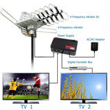 Vansky Outdoor 150 Mile Motorized 360 Degree Rotation OTA Amplified HD TV Antenna