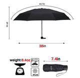 Fidus Upgraded Mini Travel Sun&Rain Windproof Umbrella - Lightweight Compact Portable Parasol Outdoor Umbrellas for Men Women