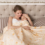 mermaker Burritos Blanket for Adult and Kids, Novelty Tortilla Blanket Adult 47 inches, Realistic Soft Flannel Taco Blanket (Yellow Blanket)
