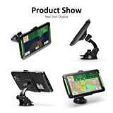 GPS Navigation for Car, LTTRBX 7” Touch Screen 8GB Real Voice Spoken Turn-by-Turn Direction Reminding Navigation System  GPS Satellite Navigator