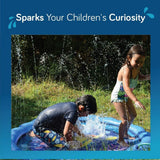 SplashEZ 3-in-1 Sprinkler for Kids, Splash Pad, and Wading Pool for Learning – Children’s Sprinkler Pool