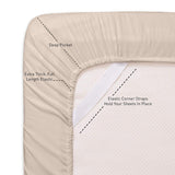 1500 Supreme Collection Extra Soft Twin Sheets Set, Beige - Luxury Bed Sheets Set with Deep Pocket Wrinkle Free Hypoallergenic Bedding Beige
