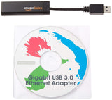 AmazonBasics USB 3.0 to 10/100/1000 Gigabit Ethernet Internet Adapter