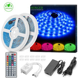 Minger LED Strip Lights Kit, Waterproof 32.8ft 5050 RGB 300led Strips Lighting Flexible Color Changing