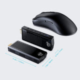 Fanless Mini PC,Intel Atom Z8350 Computer Stick Windows 10 Pro 64 Bit,4GB DDR 64GB eMMC,4K HD,Bluetooth 4.2,Dual Band WiFi AC