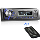 Bluetooth Car Stereo Radio Receiver,Single Din Mechless Digital Media Receiver Support FM/AM/USB/SD/FLAC/MP3/Aux-in with 7 Color Backlit,Wireless RC