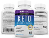 Pure Keto Diet Pills - Ketosis Supplement to Burn Fat Fast - Ketogenic Carb Blocker - Best Keto Diet Pills for Women and Men - Helps Boost Energy