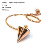 Dowsing Rod Copper -Solid Material 99% - Ghost Hunting, Divining Water, Gold, Buried Items, etc. Instructions and Bonus Pendulum