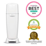 Playtex Diaper Genie Complete Diaper Pail, Fully Assembled, with Odor Lock Technology, Includes 1 Pail & 1 Refill, White