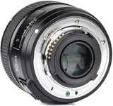 YONGNUO YN EF 50mm f/1.8 AF Lens YN50 Aperture Auto Focus for Nikon Cameras as AF-S 50mm 1.8G with EACHSHOT Cleaning Cloth