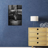 Mindset is Everything Motivational Canvas Wall Art Inspirational Entrepreneur Quotes Poster