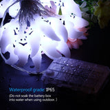 Halloween Ghost String Lights, 14.7ft 40 LED Battery Operated Halloween Lights