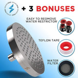 SparkPod Shower Head - High Pressure Rain - Luxury Modern Chrome Look - Easy Tool Free Installation - The Perfect Adjustable Replacement