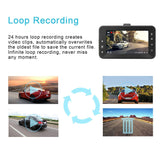 Dash Cam 1080P DVR Dashboard Camera Full HD 3" LCD Screen 170°Wide Angle, WDR, G-Sensor,Loop Recording Motion Detection Excellent Video Images(Black)