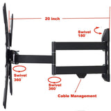 VideoSecu ML531BE TV Wall Mount for Most 27"-55" LED LCD Plasma Flat Screen Monitor