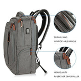 KROSER Laptop Backpack Large Computer Backpack Fits up to 15.6 Inch Laptop with USB Charging Port Water-Repellent School Travel Backpack