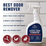 Rocco & Roxie Professional Strength Stain & Odor Eliminator - Enzyme-Powered Pet Odor & Stain Remover for Dog and Cats Urine