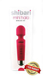 SHIBARI Mini Halo,The Original Compact Power Wand Massager, Wireless, 20x Multi-Speed Vibrations (Pink)
