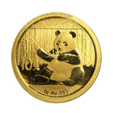 2016 CN -Present China Gold Panda (Random Year) 1 Gram Brilliant Uncirculated