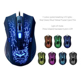 Havit Keyboard Rainbow Backlit Wired Gaming Keyboard Mouse Combo, LED 104 Keys USB Ergonomic Wrist Rest Keyboard, 3200DPI 6 Button Mouse  (Black)