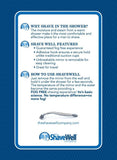 Deluxe Shave Well Fog-free Shower Mirror - 2 pack - Made in the USA - 33% larger than the Original Shave Well Anti-Fog Shower Mirror