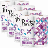 Presto! 308-Sheet Mega Roll Toilet Paper, Ultra-Strong, 24 Count
