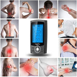 Dual Channel TENS EMS Unit 24 Modes Muscle Stimulator for Pain Relief Therapy, Electronic Pulse Massager Muscle Massager with 10 Pads