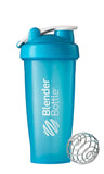 BlenderBottle Classic Loop Top Shaker Bottle, 28-Ounce, Aqua/Aqua