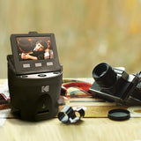 KODAK SCANZA Digital Film & Slide Scanner – Converts 35mm, 126, 110, Super 8 & 8mm Film Negatives & Slides to JPEG – Includes Large Tilt-Up 3.5” LCD