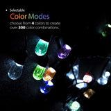Outdoor String Lights Color Changing, 48ft Premium Impact Resistant Lifetime 15 Bulbs