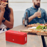 DOSS SoundBox Bluetooth Speaker, Portable Wireless Bluetooth 4.0 Touch Speakers - red