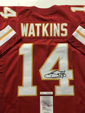 Autographed/Signed Sammy Watkins Kansas City Red Football Jersey JSA COA