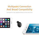 FOCUSPOWER F10 Mini Bluetooth Earbud Smallest Wireless Invisible Headphone with 6 Hour Playtime Car Headset with Mic for iPhone (One Pcs)
