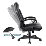 Furmax Office Chair Desk Leather Gaming Chair, High Back Ergonomic Adjustable Racing Chair