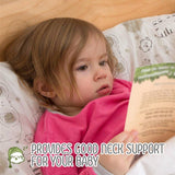 Toddler Pillow with Pillowcase - 13X18 Soft Organic Cotton Baby Pillows for Sleeping - Washable and Hypoallergenic - Toddlers, Kids, (Kea Safari)