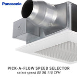 Panasonic FV-08-11VF5 WhisperFitEZ Fan 80 or 110 CFM