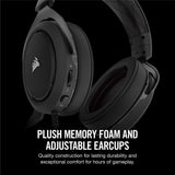 CORSAIR HS50 - Stereo Gaming Headset - Discord Certified Headphones - Works with PC, Mac, Xbox One, PS4, Nintendo Switch, iOS and Android – Carbon