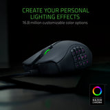 Razer Naga Trinity Gaming Mouse: 16,000 DPI Optical Sensor - Chroma RGB Lighting - Interchangeable Side Plate w/ 2, 7, 12 Button Configurations